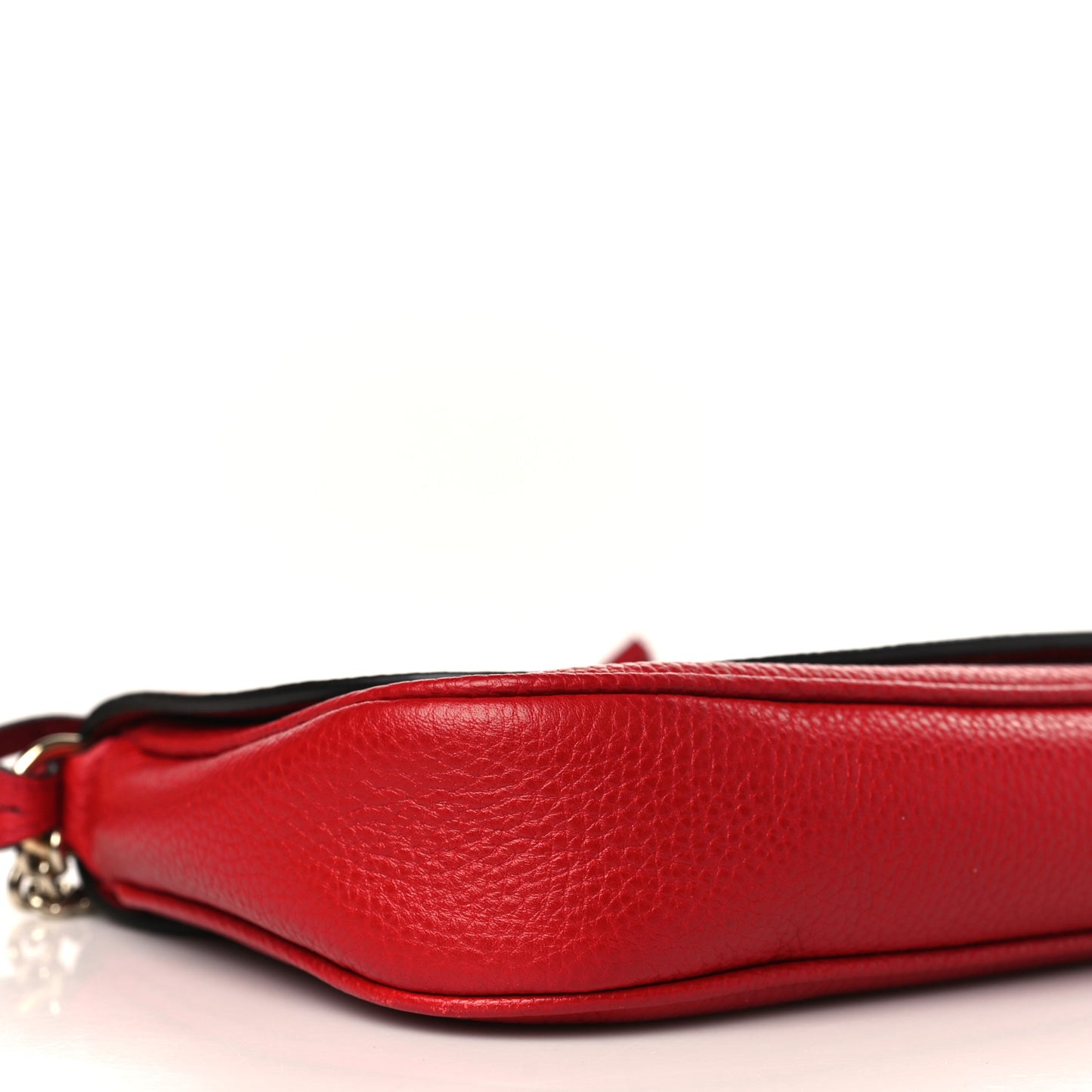 Pebbled Calfskin Medium Soho Flap Crossbody Vibrant Red
