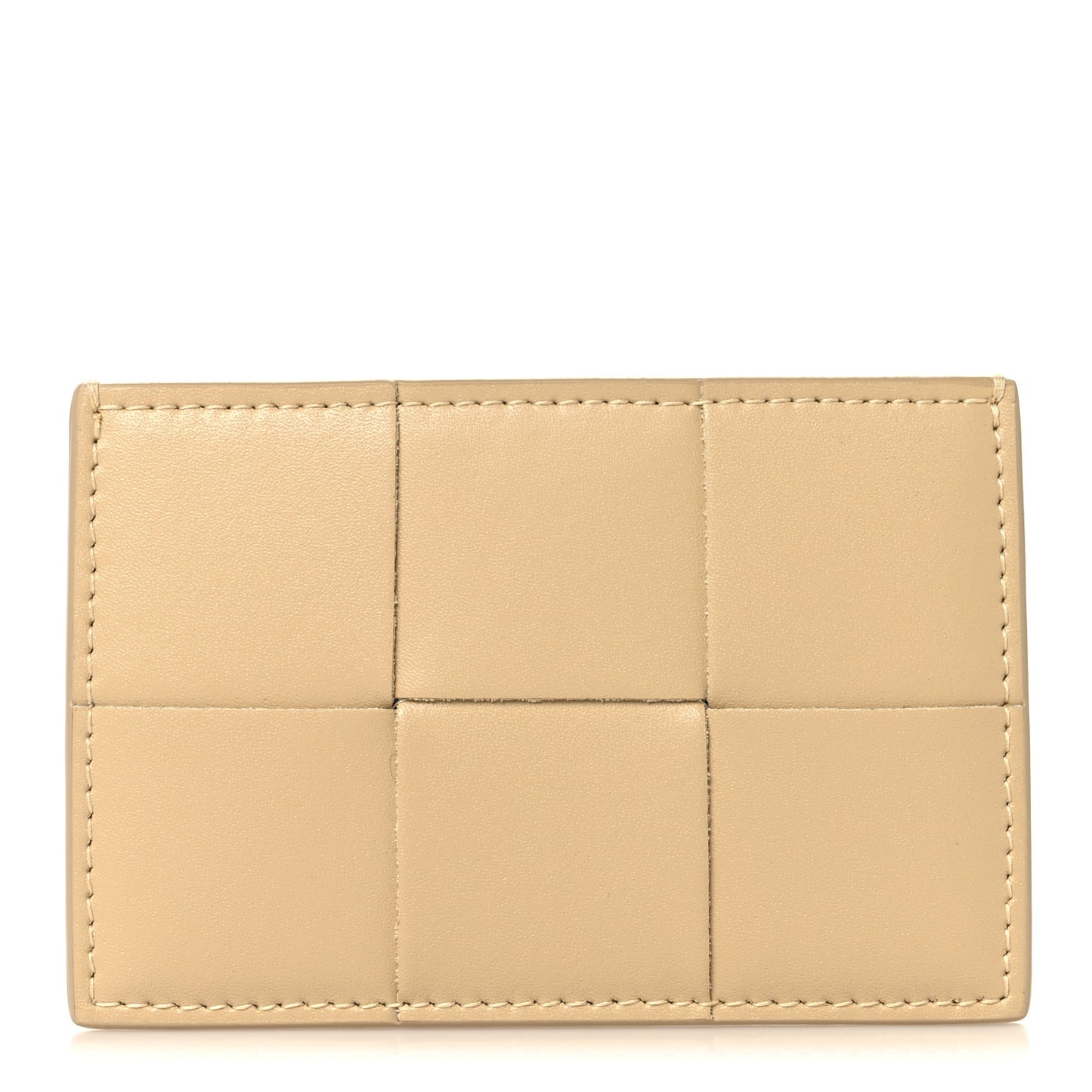 Nappa Intreccio Cassette Credit Card Holder Porridge