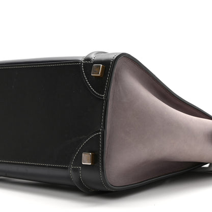 Celine Glazed Calfskin Micro Tri-Color Luggage Dark Blue 8 of 11