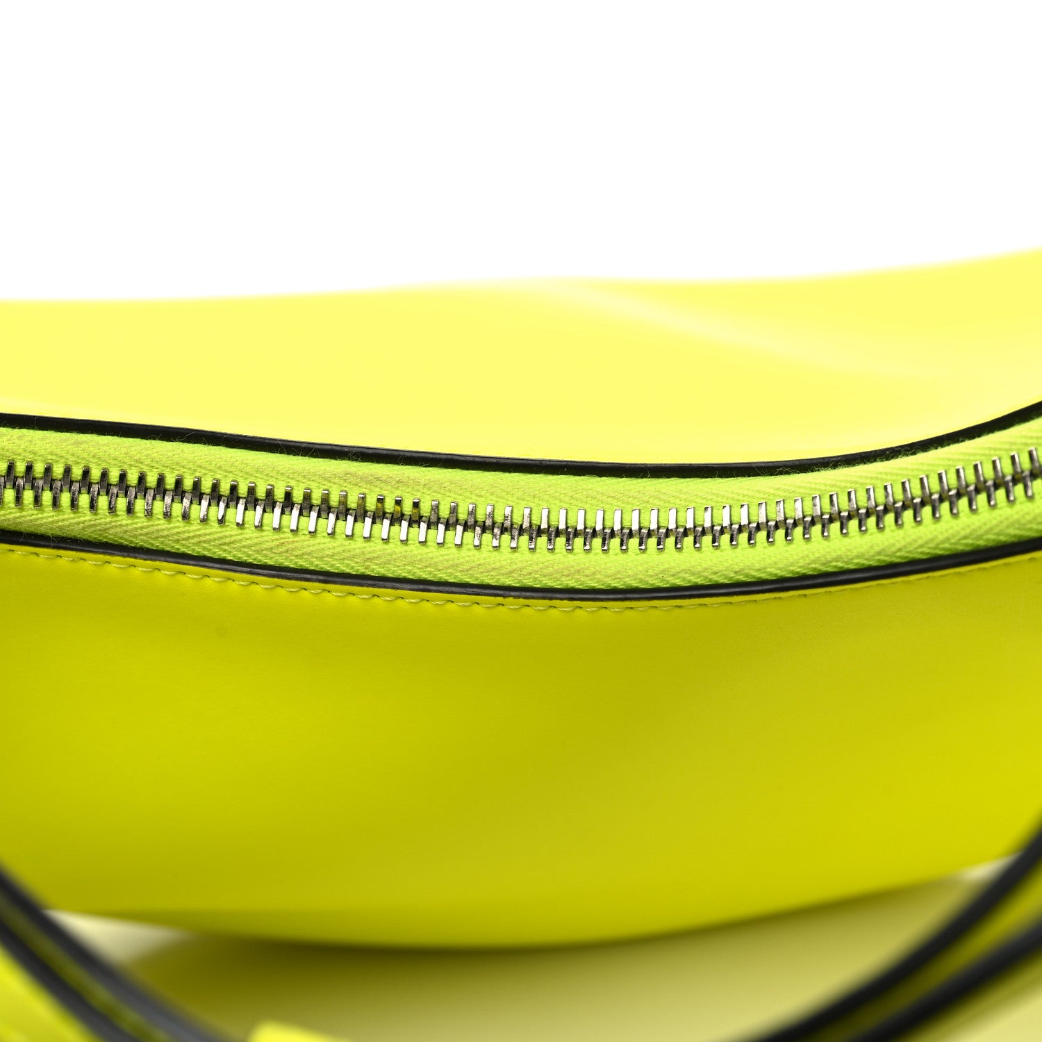 Fendi Vitello Grace Matte Small Fendigraphy Hobo Bag Neon Yellow 11 of 11
