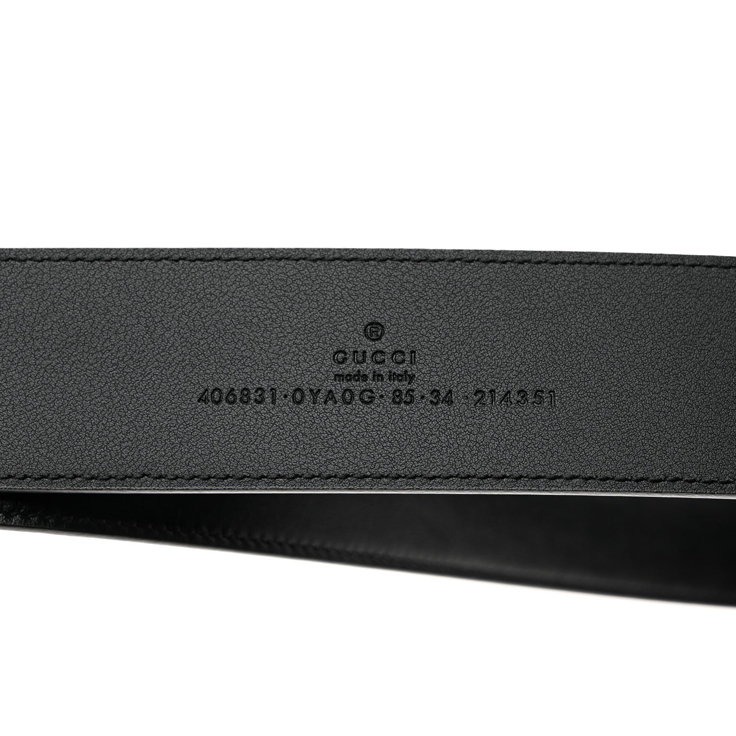 Calfskin Double G 40mm Belt 85/34 Black