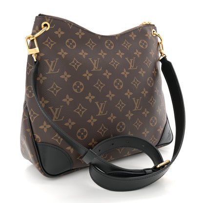 Louis Vuitton Monogram Odeon MM Black 3 of 10