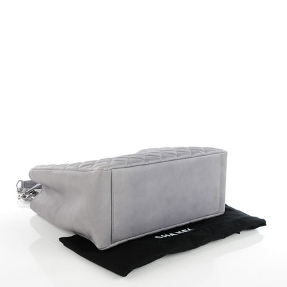 Chanel Caviar Quilted Grand Shopping Tote GST Light Grey 4 of 7
