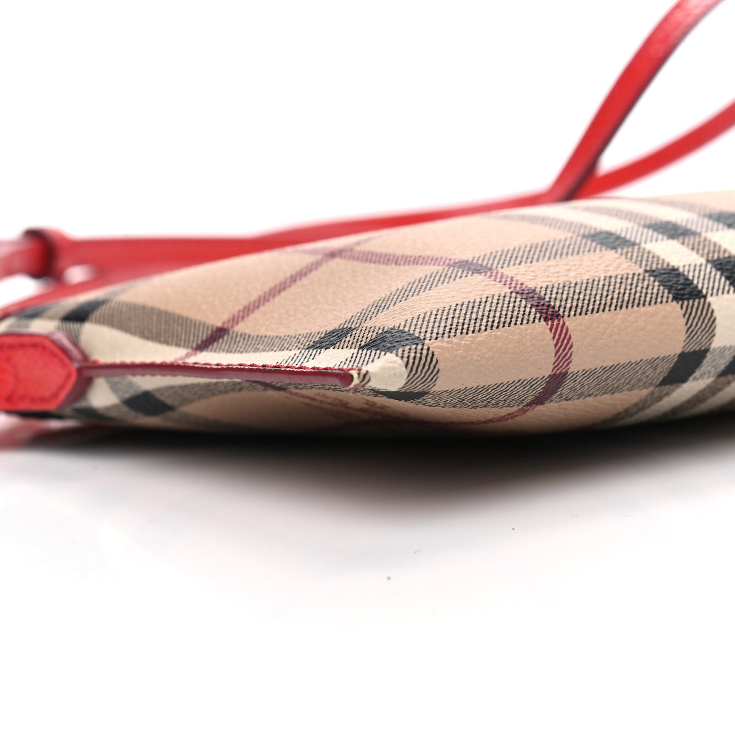 Haymarket Check Small Peyton Crossbody Clutch Bag Red