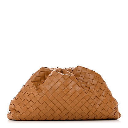 Bottega Veneta Nappa Maxi Intrecciato The Pouch Oversized Clutch Caramel 1 of 9