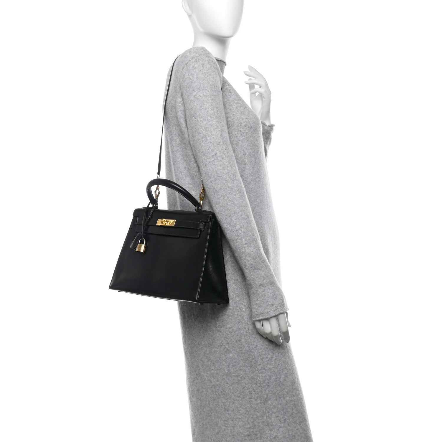 Hermes Box Kelly Sellier 28 Black 2 of 11