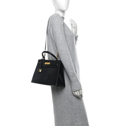 Hermes Box Kelly Sellier 28 Black 2 of 11