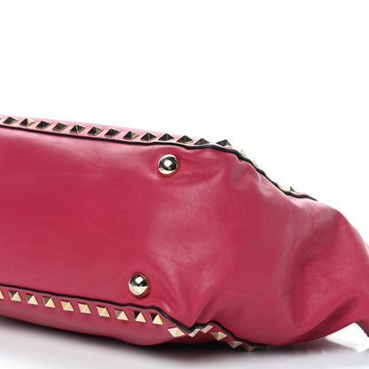 Valentino Garavani Vitello Small Rockstud Tote Cyclamin 10 of 11