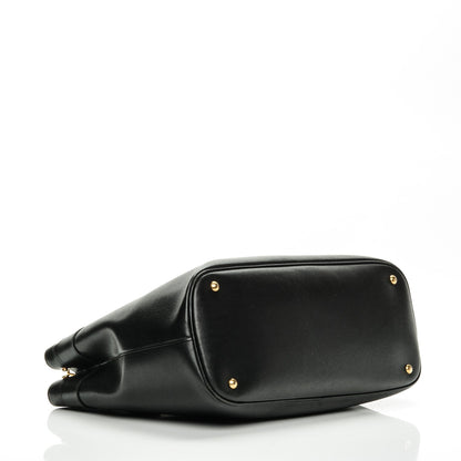 Gucci Textured Calfskin Large Bright Bit Tote Black 4 of 11