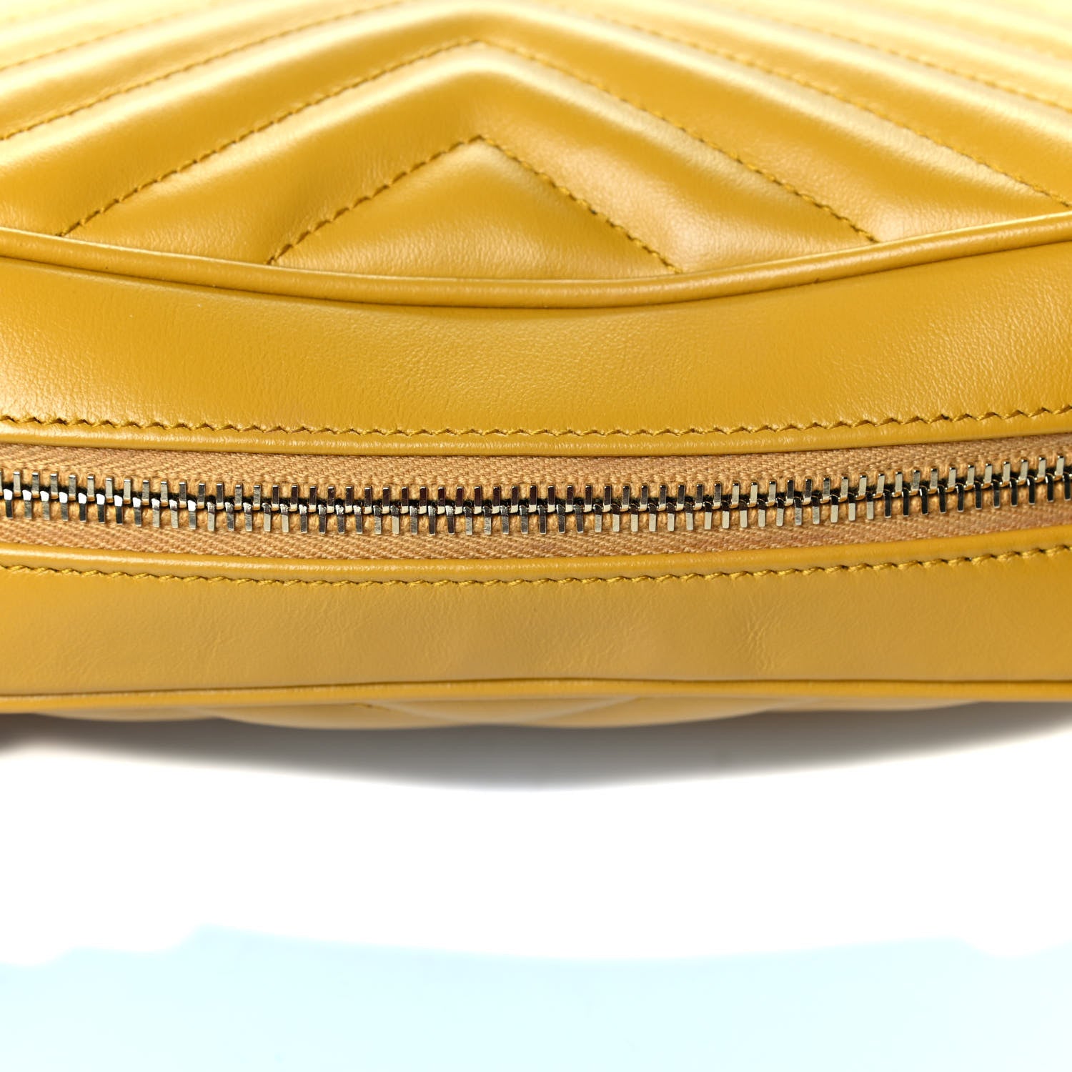 Saint Laurent Calfskin Matelasse Monogram Lou Camera Bag Safran 5 of 6
