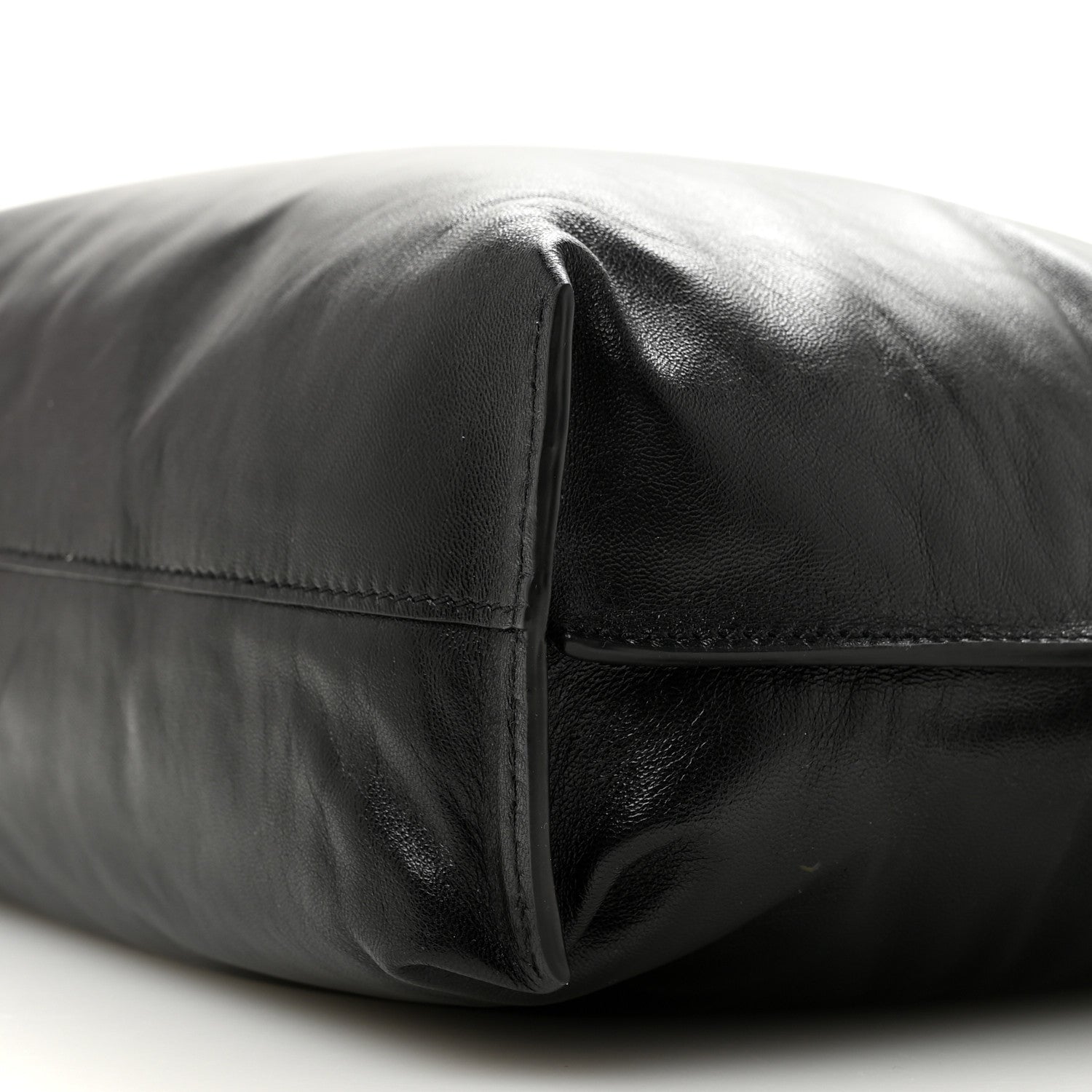 Loewe Shiny Nappa Lambskin Puffer Flamenco Knot Clutch Black 10 of 10