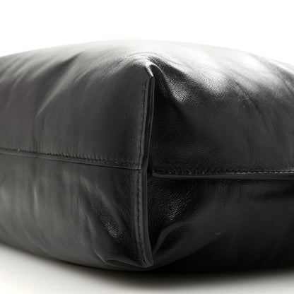 Loewe Shiny Nappa Lambskin Puffer Flamenco Knot Clutch Black 10 of 10