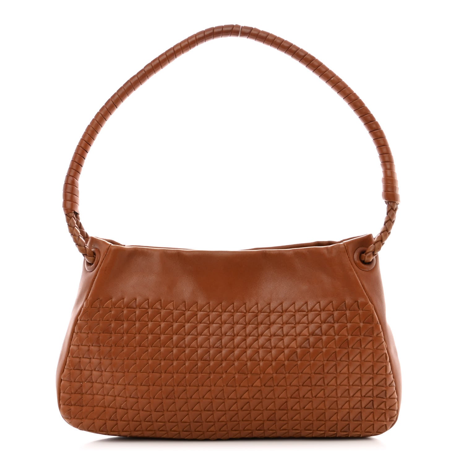 Bottega Veneta Nappa Intrecciato Shoulder Bag Light Brown 1 of 11
