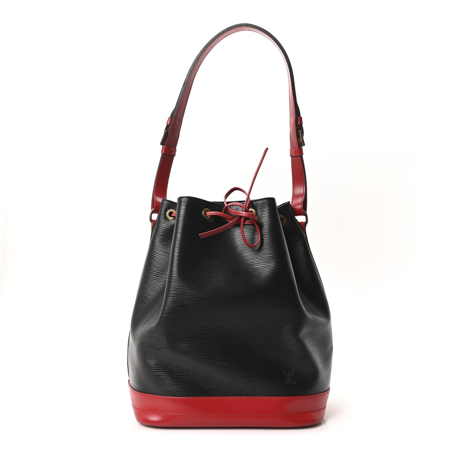 Louis Vuitton Epi Bi-Color Noe Castillan Red Black 1 of 9