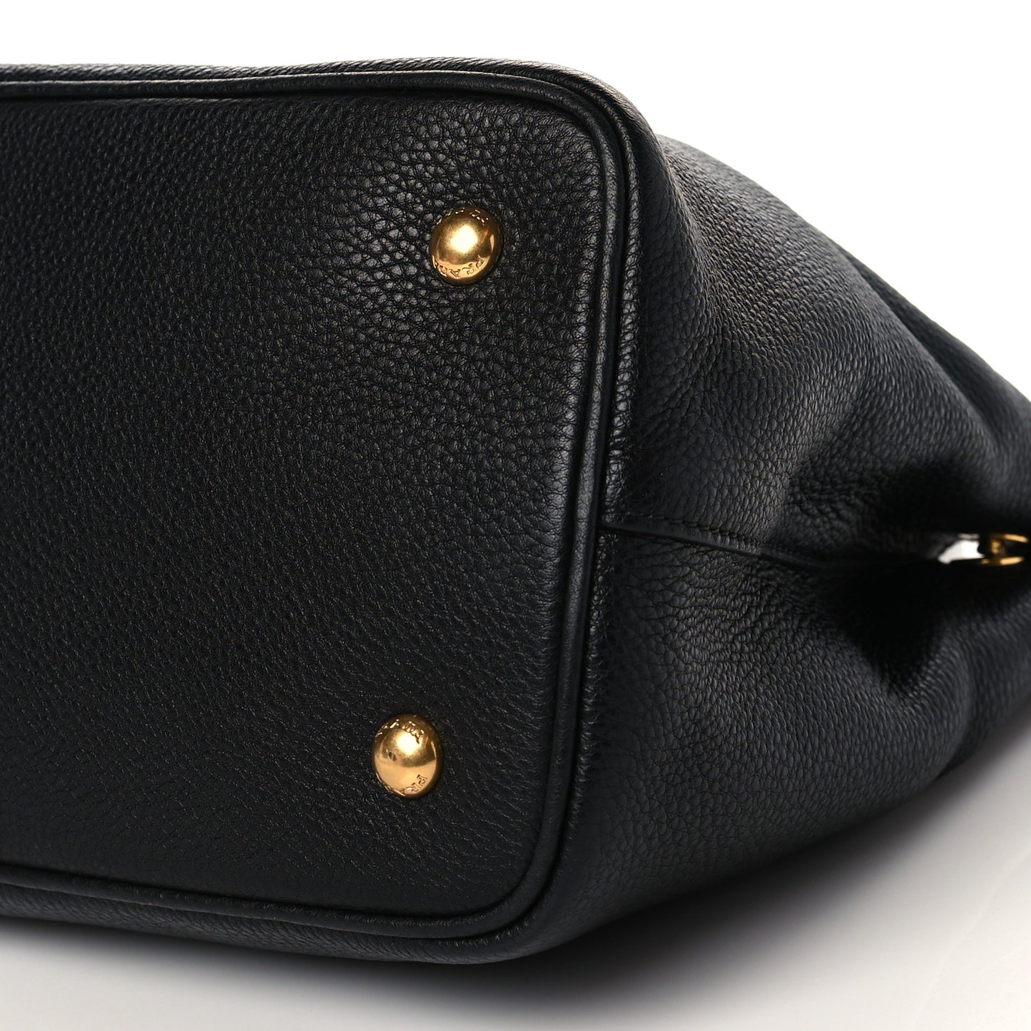 Vitello Daino Shopping Tote Black