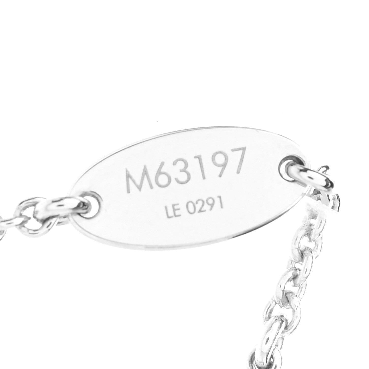 Louis Vuitton Metal Essential V Supple Necklace Silver 5 of 6