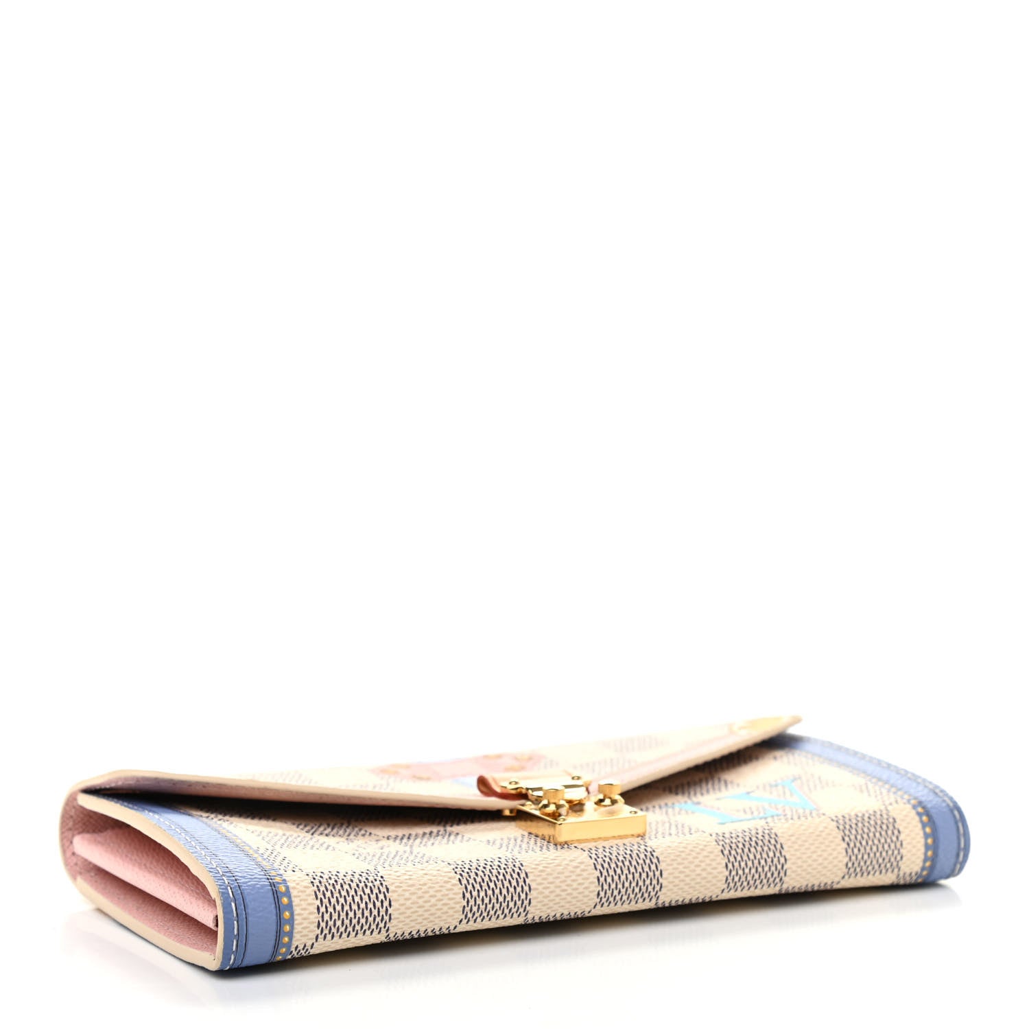 Louis Vuitton Damier Azur Summer Trunks Sarah Wallet NM 4 of 8