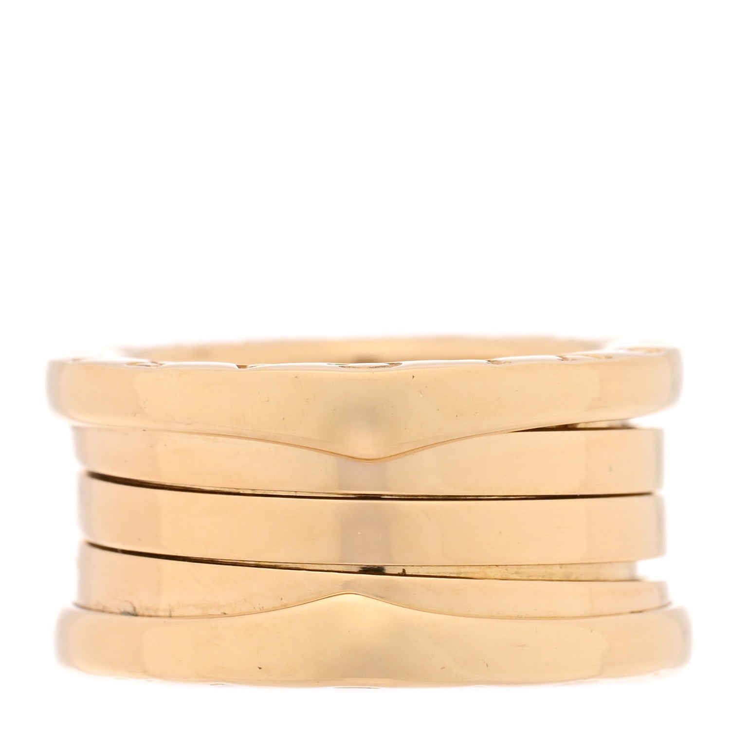 Bulgari 18K Yellow Gold B.Zero1 Four-Band Ring 48 4.5 3 of 4