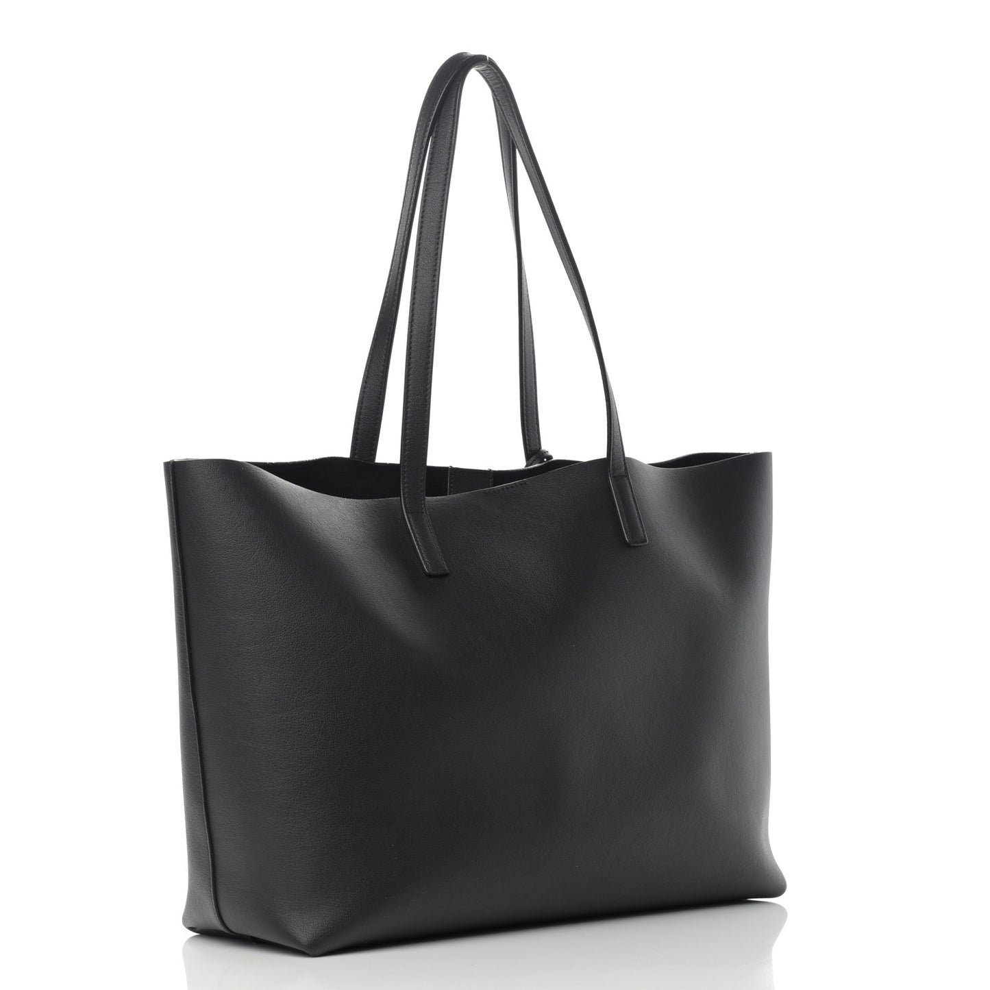 Calfskin Large Shopping Tote Black