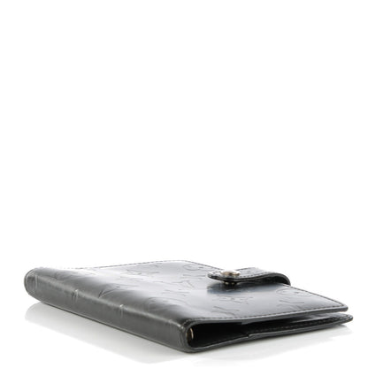 Louis Vuitton Mat Monogram Small Ring Agenda Cover Black 4 of 7