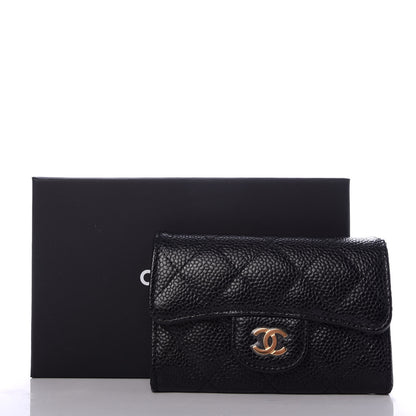 Chanel Caviar Quilted Flap Card Holder Black 9 of 9