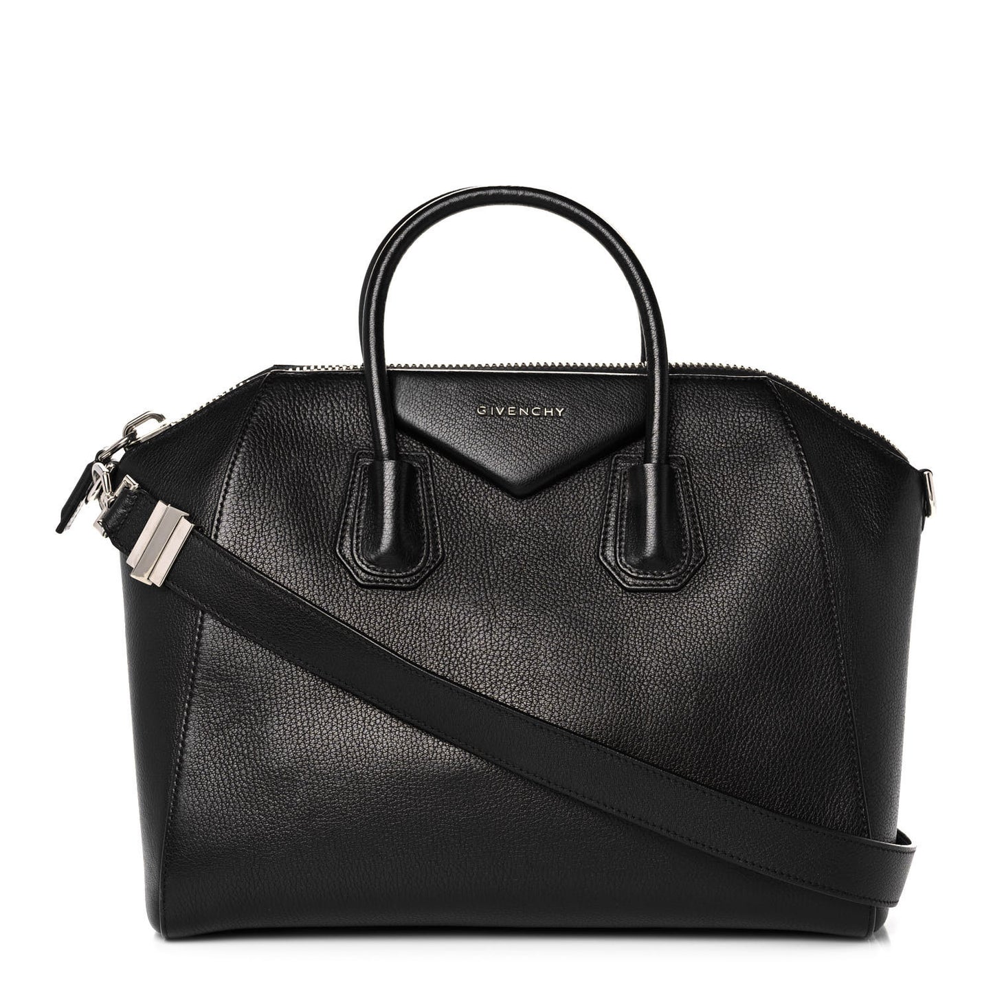 Sugar Goatskin Medium Antigona Black