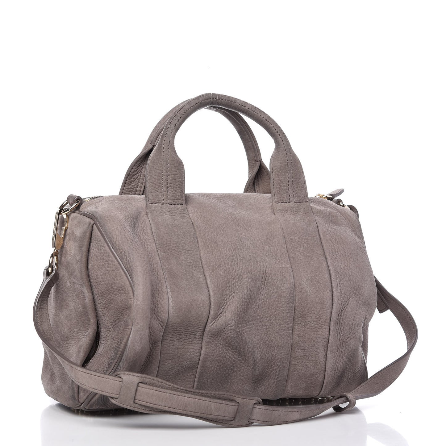 Tumbled Nubuck Rocco Elephant Pale Gold Hardware