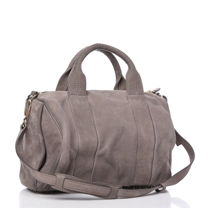Alexander Wang Tumbled Nubuck Rocco Elephant Pale Gold Hardware 3 of 8