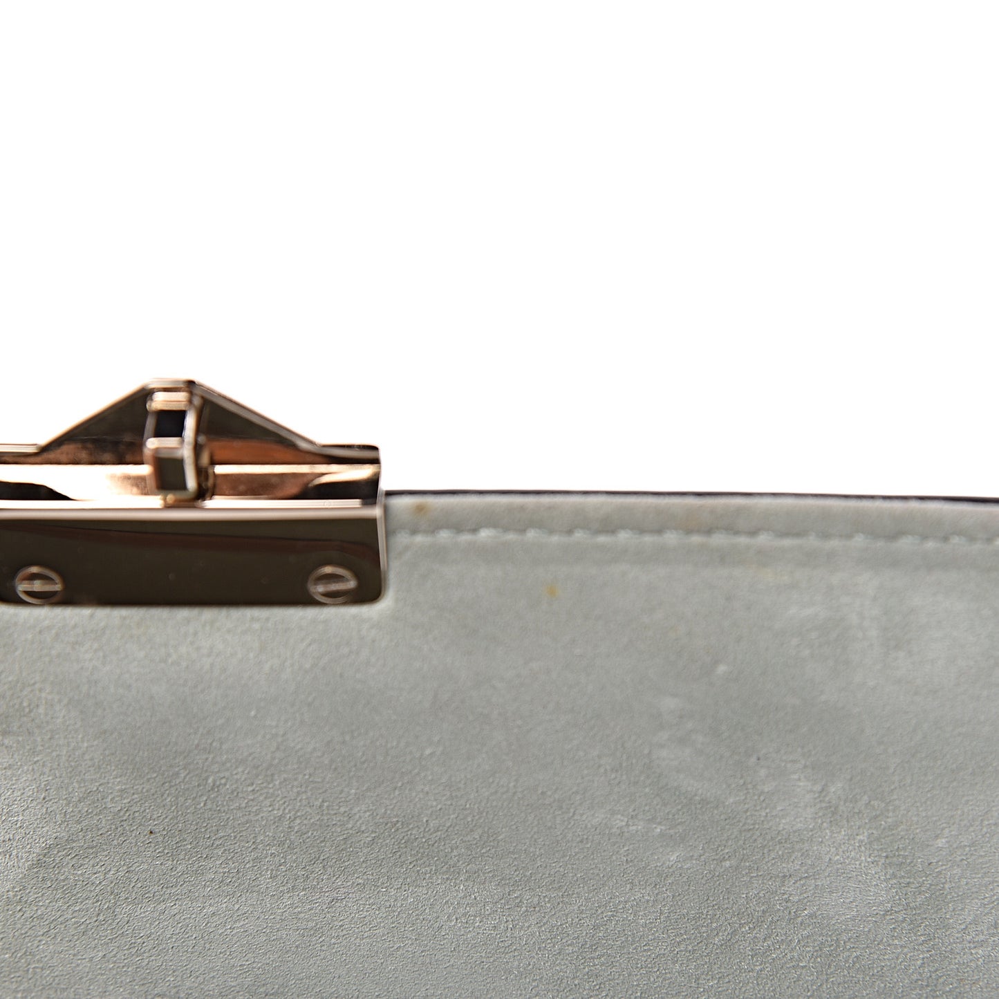 Vitello Embroidered Medium Glam Lock Rockstud Flap Beige