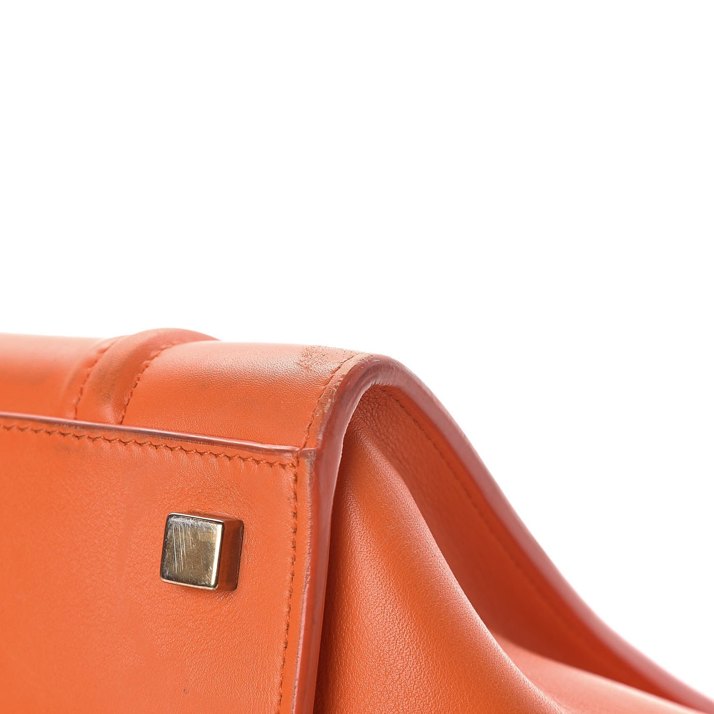 Supple Calfskin Medium Phantom Luggage Orange