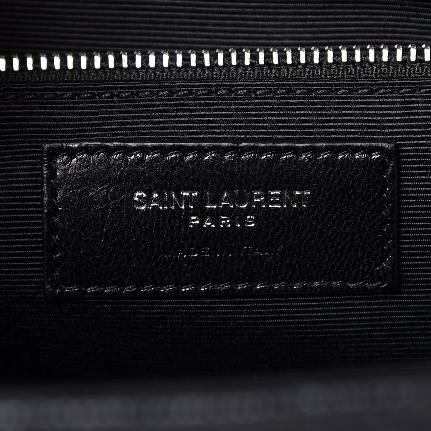 Saint Laurent Grain De Poudre Textured Mixed Matelasse Large Triquilt Monogram Satchel Black 6 of 7