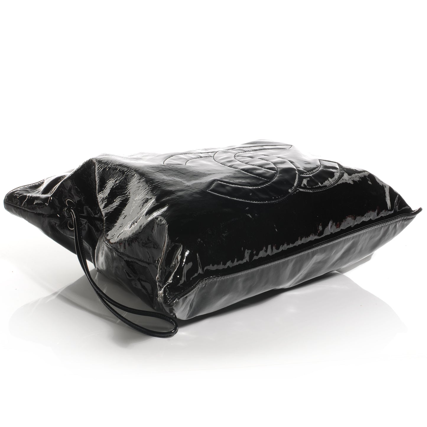 Patent Bonbons Shopper Tote Black