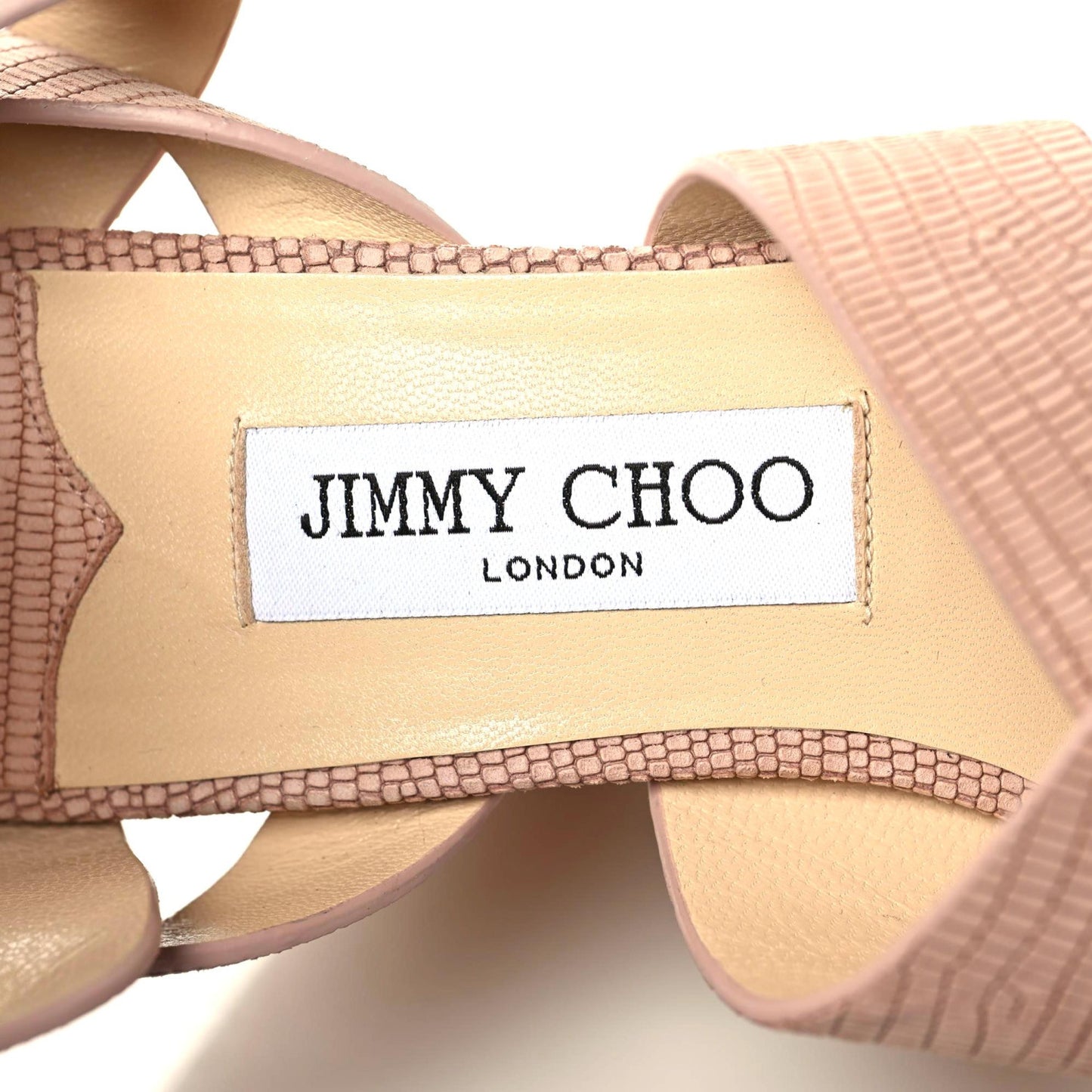 Vachetta Embossed Cork Pilar 144 Wedge Sandals 40.5 Nude