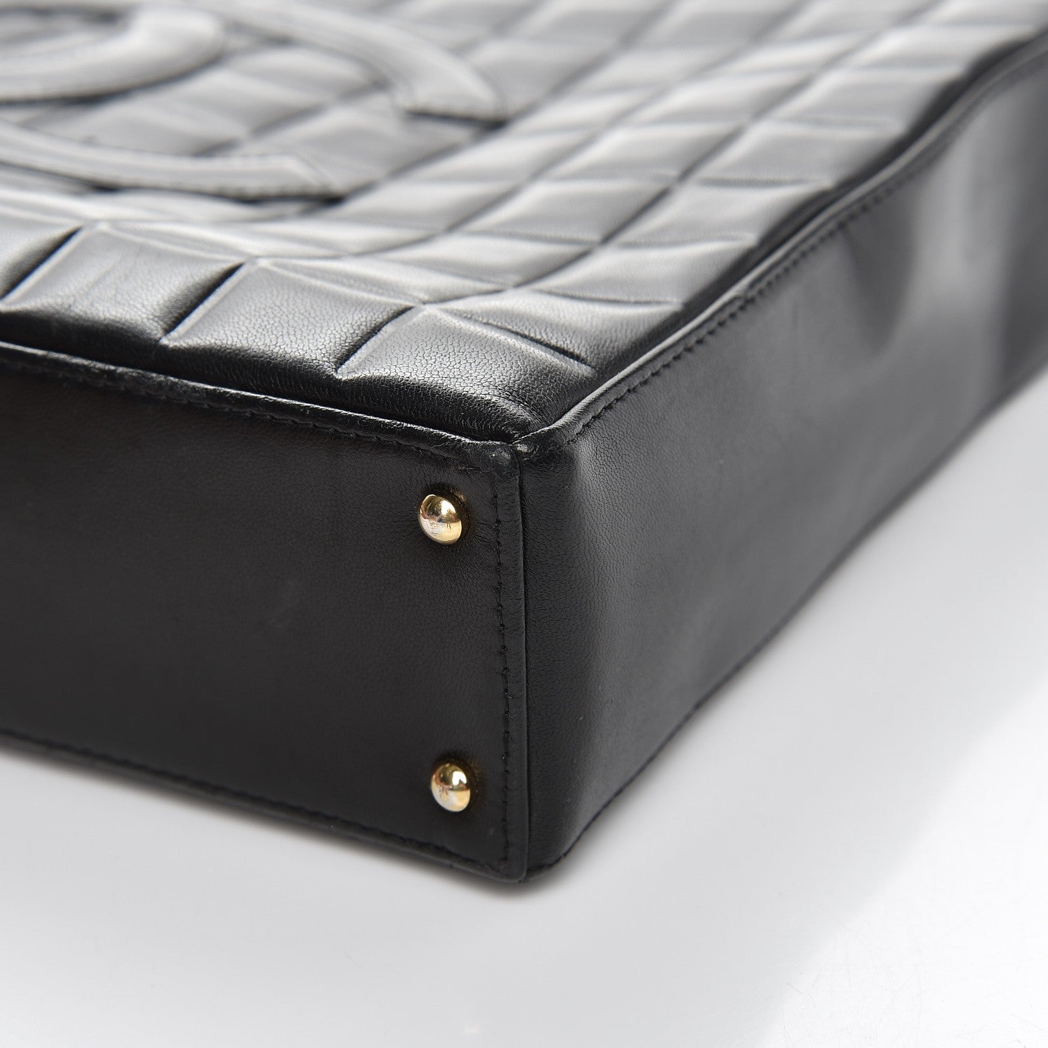 Chanel Lambskin Quilted Chocolate Bar Tote Black 11 of 12