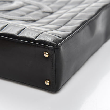 Chanel Lambskin Quilted Chocolate Bar Tote Black 11 of 12