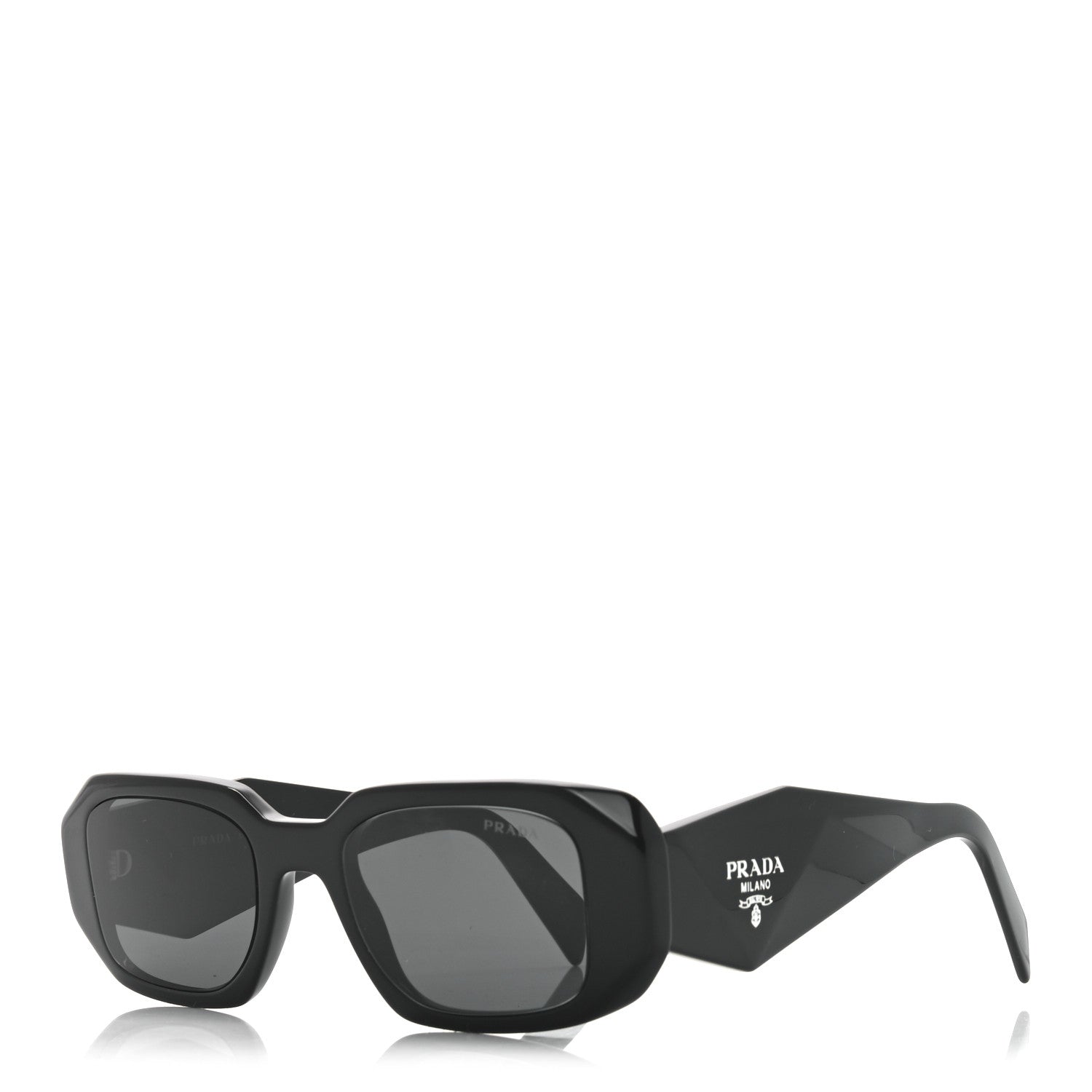 Prada Acetate Symbole Sunglasses SPR 17W Black 1 of 6