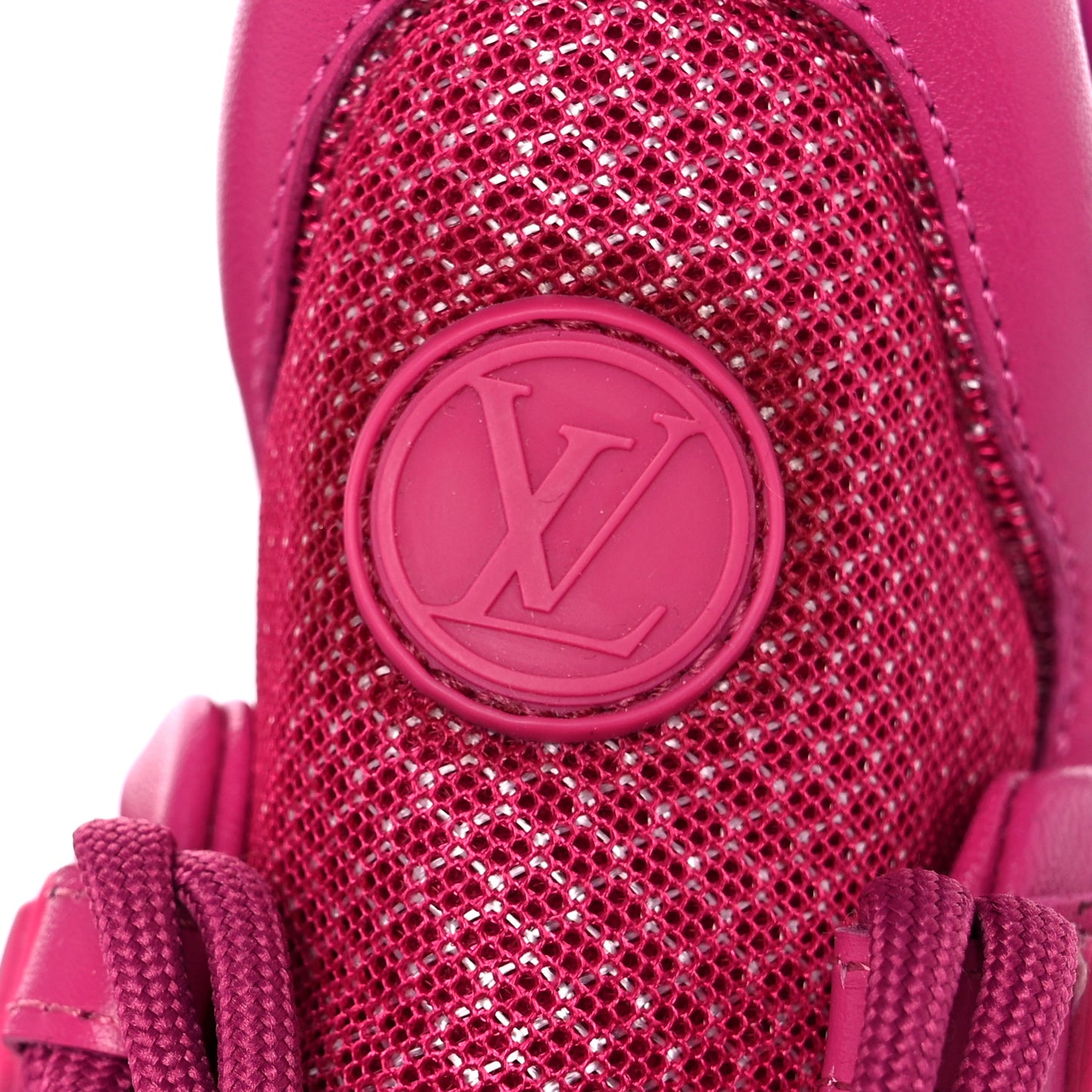 Calfskin Technical Nylon LV Archlight Sneakers 36.5 Rose Pop