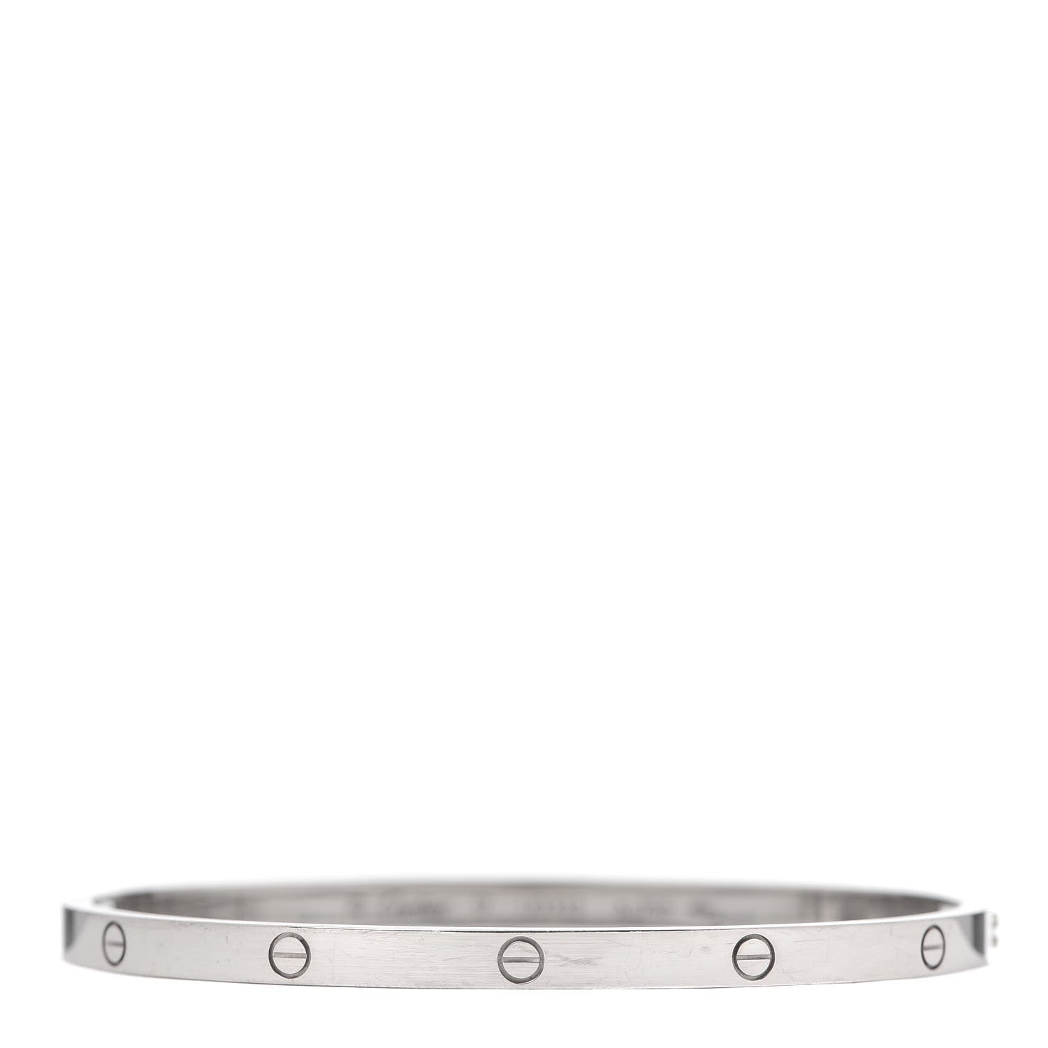 Cartier 18K White Gold Small LOVE Bracelet 17 1 of 7