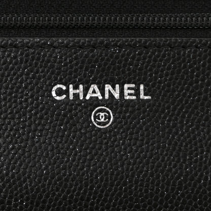 Chanel Caviar Quilted Wallet on Chain WOC Black 6 of 11
