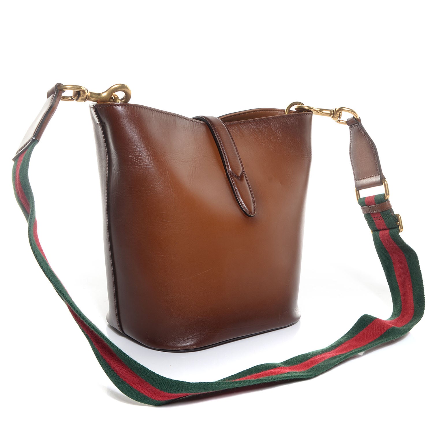 Gucci Soft Leather Small Jackie Bucket Bag Brown 3 of 7