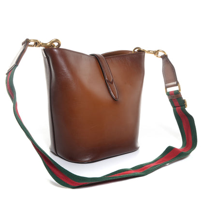 Gucci Soft Leather Small Jackie Bucket Bag Brown 3 of 7