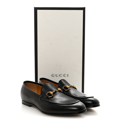 Gucci Calfskin Horsebit Mens Jordaan Loafers 7 Black 19 of 20