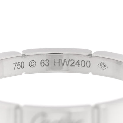 Cartier 18K White Gold Maillon Panthere Wedding Band Ring 63 10.25 4 of 4