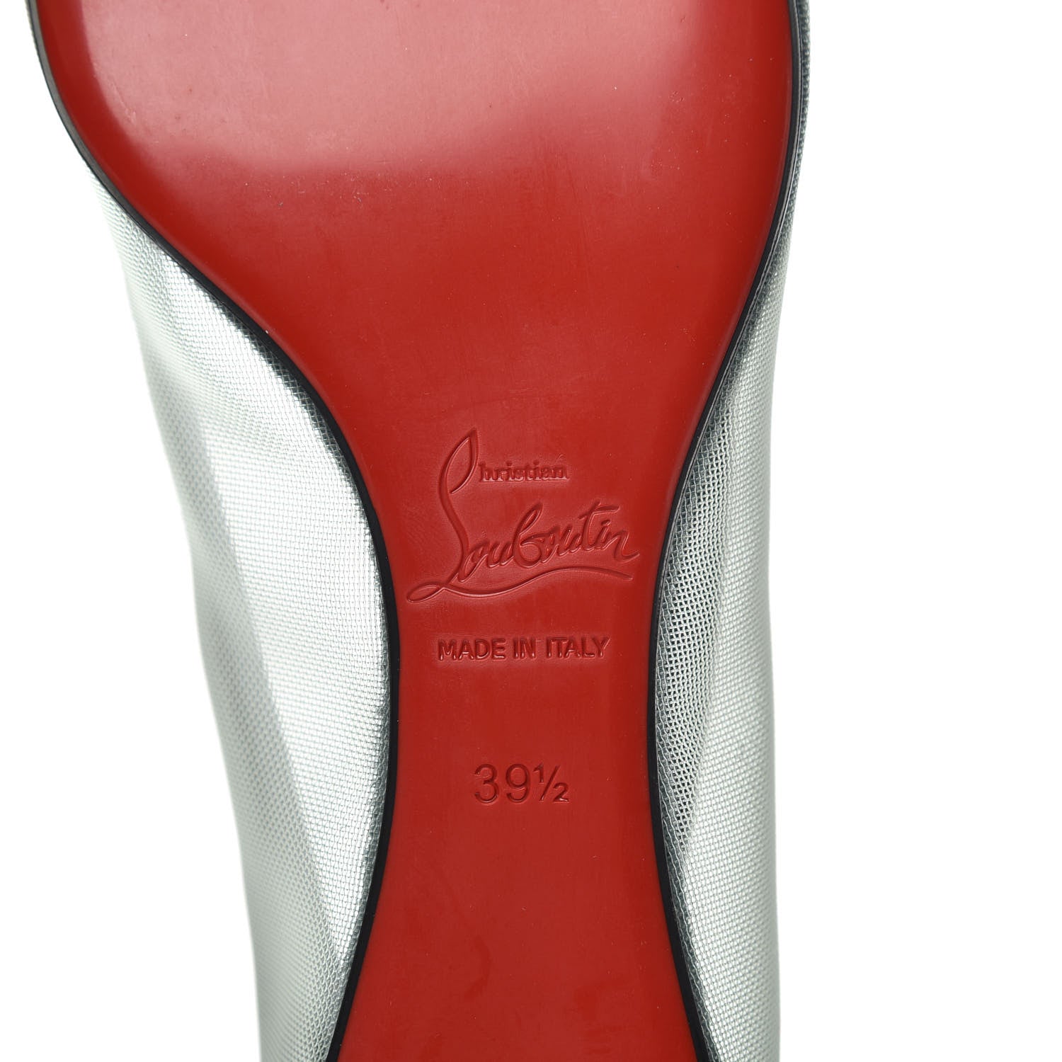 Christian Louboutin Veau Velours Rete Galativi Flats 39.5 Tempete 7 of 8