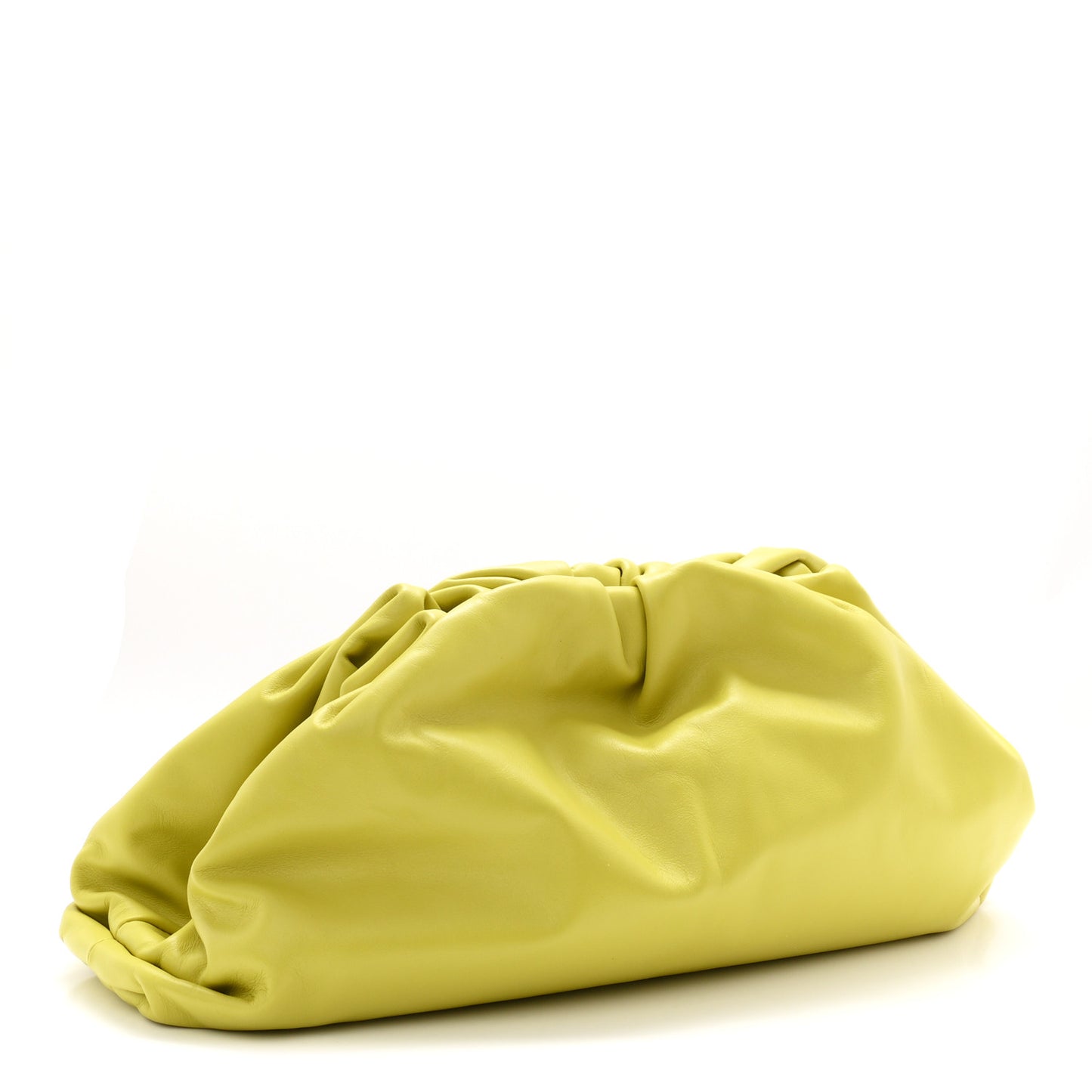 Smooth Butter Calf The Pouch Oversized Clutch Kiwi