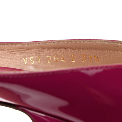 Valentino Garavani Patent Tan-Go 50/120mm Platform Pumps 37.5 Rose Violet 6 of 13