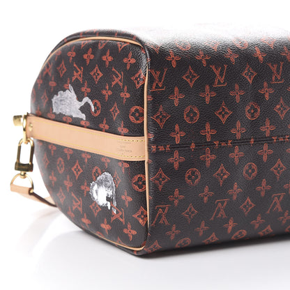 Louis Vuitton Catogram Speedy Bandouliere 30 Marron 8 of 10