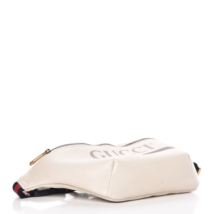 Gucci Grained Calfskin Logo Belt Bag White 4 of 11