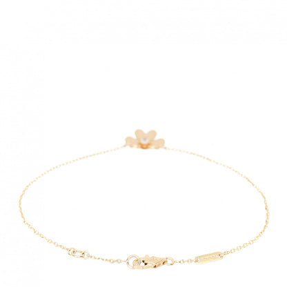 Van Cleef & Arpels 18K Yellow Gold Diamond Mini Frivole Bracelet 2 of 3