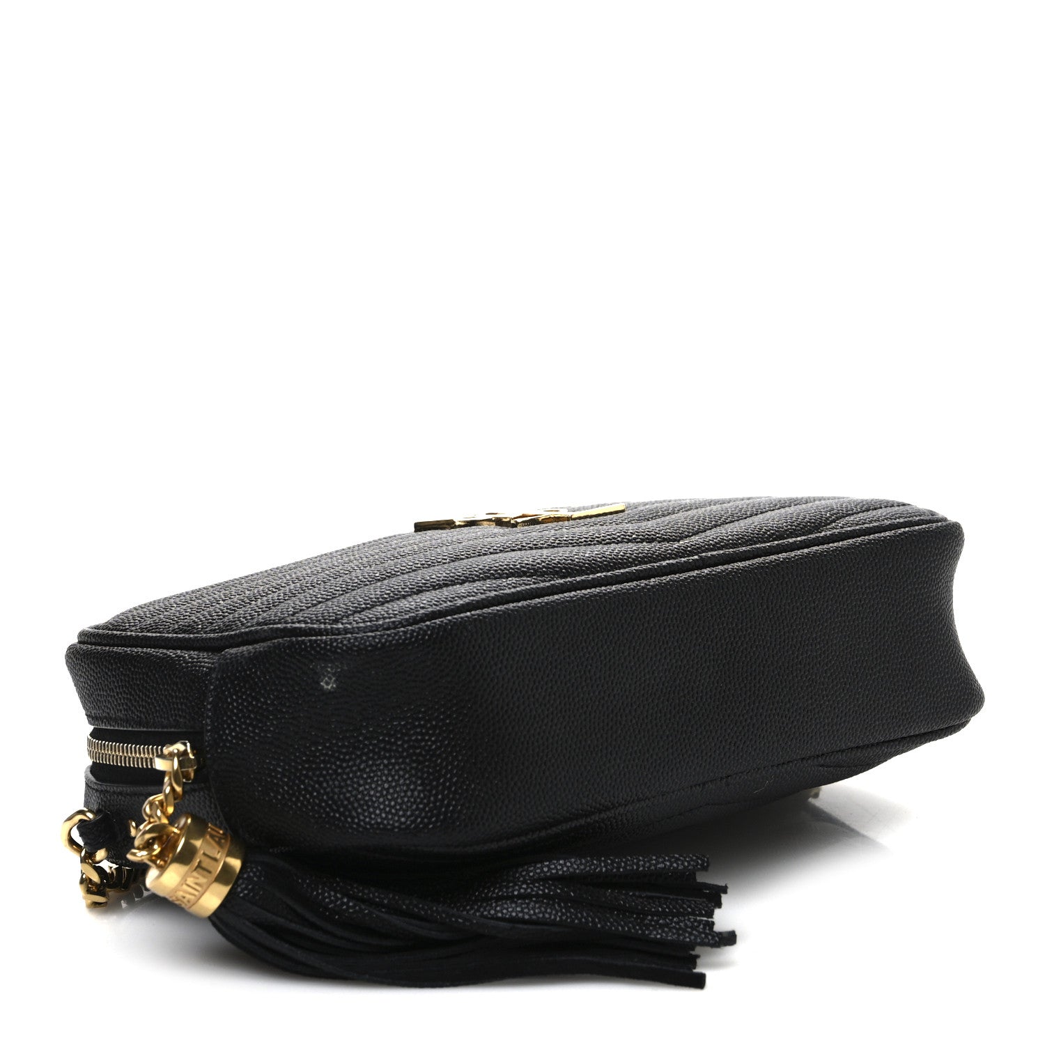Saint Laurent Grain De Poudre Matelasse Monogram Mini Lou Camera Bag Black 4 of 11